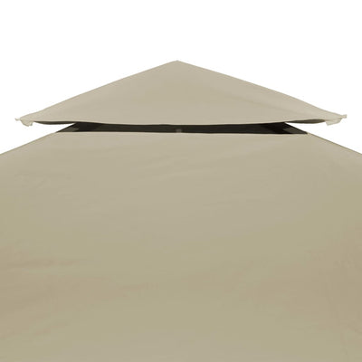 Huvimajan vaihtokatto 310 g/m² Beige 3 x 4 m