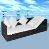 Aurinkotuoli Ruskea 200 x 60 x 58 cm polyrottinki
