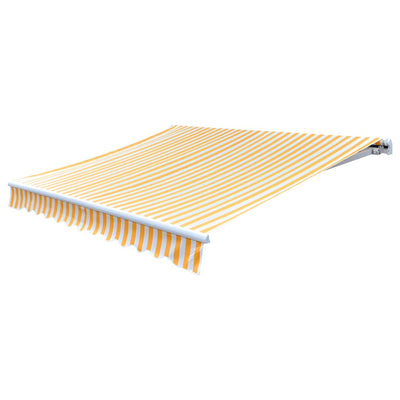 Keltainen/valkoinen markiisi-/aurinkovarjo Ferin 3x2,5m
