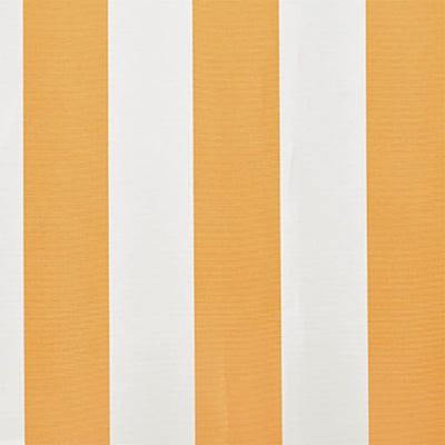 Keltainen/valkoinen markiisi-/aurinkovarjo Ferin 4x3 m