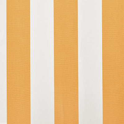 Keltainen/valkoinen markiisi-/aurinkovarjo Ferin 6x3 m