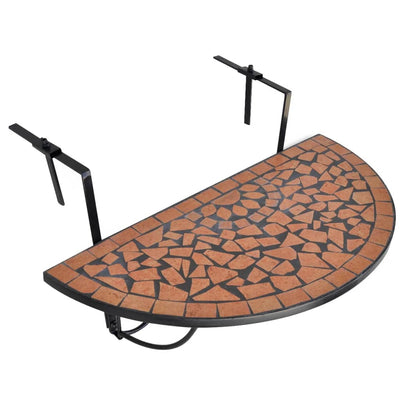 Roikkuva parvekepöytä terrakotta mosaiikki