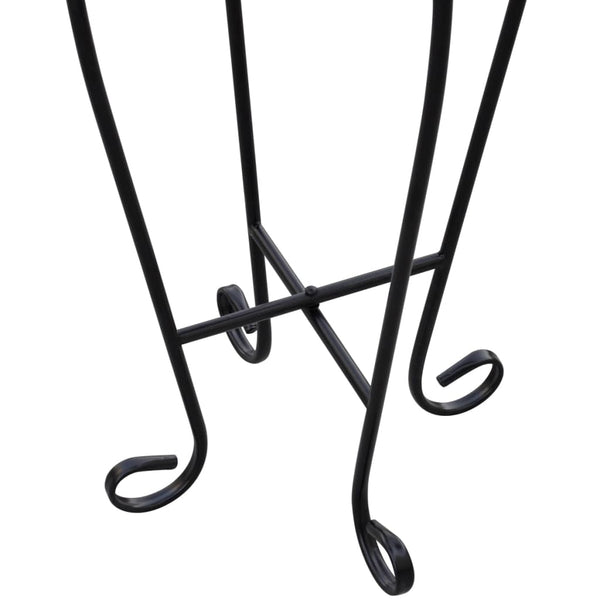 Sininen ja valkoinen sivupöytä/kasviteline Born (mosaiikkikuvio)