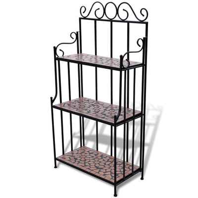 Kasvihylly mosaiikkikuvio terrakotta