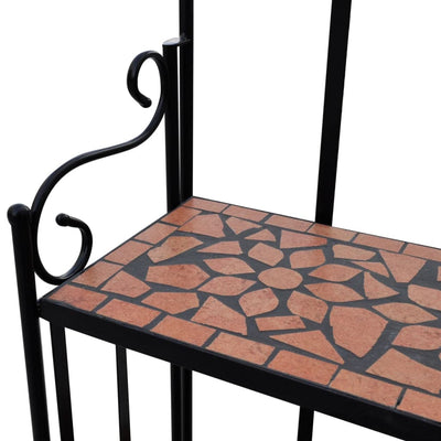 Kasvihylly mosaiikkikuvio terrakotta