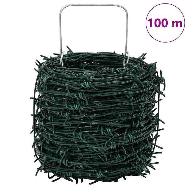 Vihreä Piikkilanka 100 m Rullassa