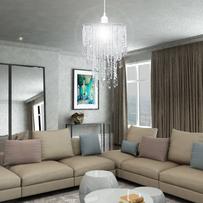 Kristallinen riippuva kattokruunu Damarcus 22,5x30,5cm