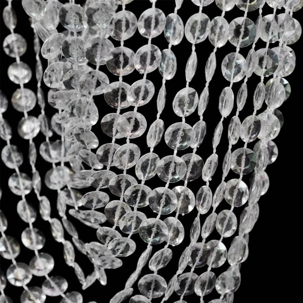 Kristallinen riippuva kattokruunu Damarcus 22x58cm