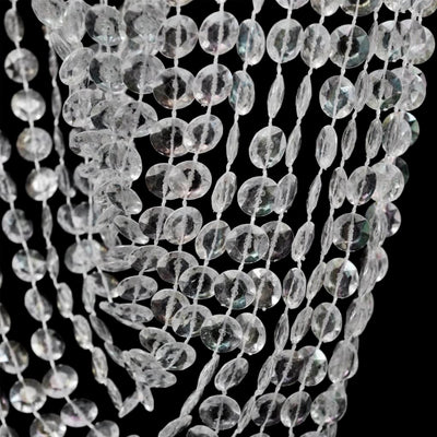 Kristallinen riippuva kattokruunu Damarcus 22x58cm