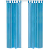 Turkoosi turkoosit sheer verhot Kassar 140x245cm (2 kpl)