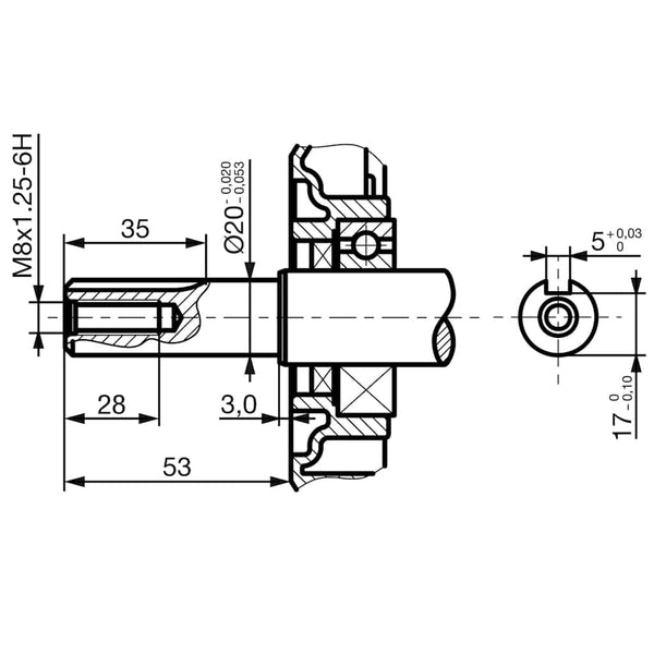 Ottomoottori 6,5 hv 4,8 kW musta