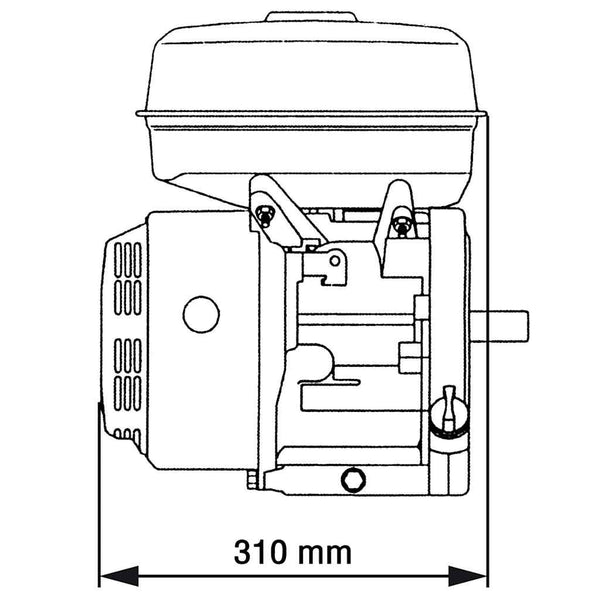 Polttomoottori 15 HV 11 kW musta