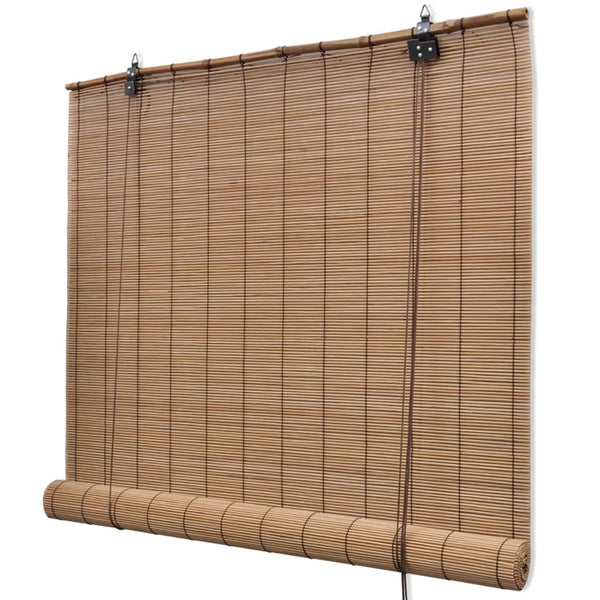 Ruskea ruskeat bambu rullaverhot Elsa 120x220cm