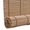 Ruskeat bambu rullaverhot 140 x 160 cm