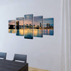 Taulusarja Brooklynin Silta Jokimaisema 100 x 50 cm