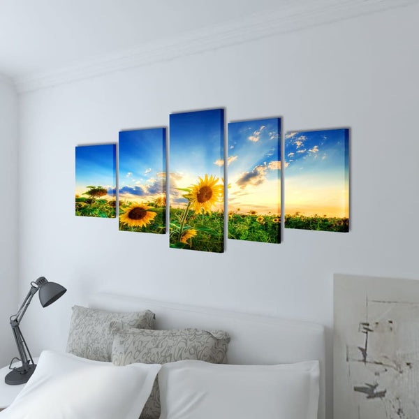Taulusarja auringonkukka Albei 200x100cm