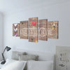 Taulusarja home sweet home Albei 100x50cm
