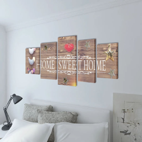 Taulusarja home sweet home Albei 100x50cm