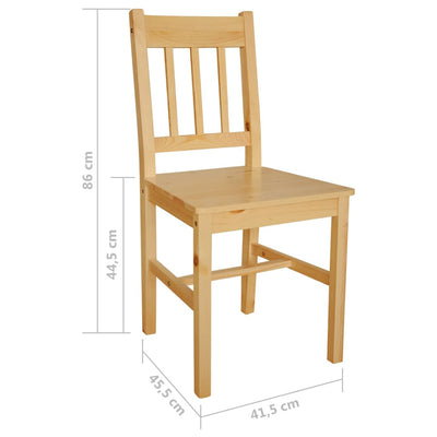 Ruokatuolit 4 kpl mänty