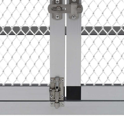 Alumiini kanahäkki aitauksella ja pesälaatikolla Madi