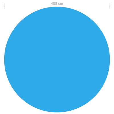 Pyöreä Uima-altaan Suoja 488 cm PE Sininen