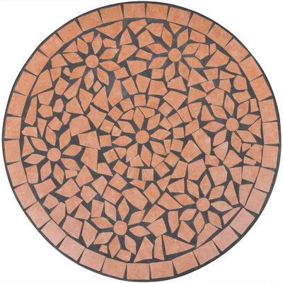 Bistropöytä terrakotta 60 cm mosaiikki