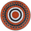 Bistropöytä terrakotta ja valkoinen 60 cm mosaiikki