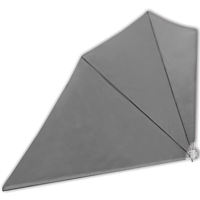 Harmaa kokoontaittuva parvekkeen sivumarkiisi Acxenia 160x240cm