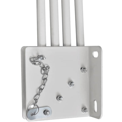 Harmaa kokoontaittuva parvekkeen sivumarkiisi Acxenia 160x240cm