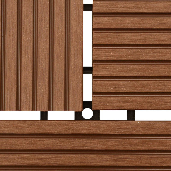 Laudat 11 kpl Ruskea 30 x 30 cm WPC
