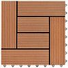 Laudat 11 kpl Ruskea 30 x 30 cm WPC