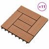 Laudat 11 kpl Ruskea 30 x 30 cm WPC