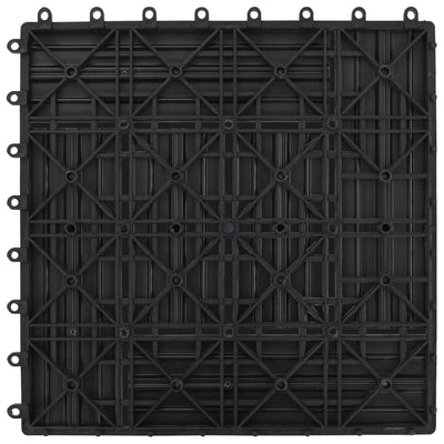 Harmaa 30 x 30 cm Terassilaatta WPC 1 Neliömetri 11 kpl