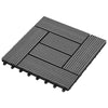 Laudat 11 kpl Harmaa 30 x 30 cm WPC
