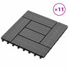 Laudat 11 kpl Harmaa 30 x 30 cm WPC