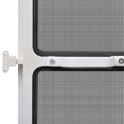 Valkoinen saranoitu hyönteisverkko oviin Cezar 100x215cm