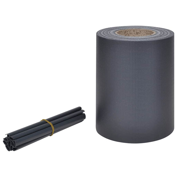 Tietosuojalista PVC 70x0,19 m Tummanharmaa