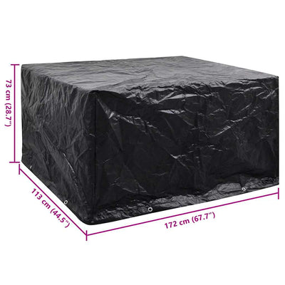 Puutarhakalusteiden suoja Editka 172x113x73cm (8 purjerengasta)