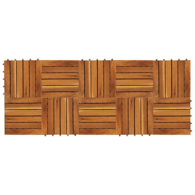 Akaasia terassilevy Neagoe 30x30cm (10 kpl pystykuvio)