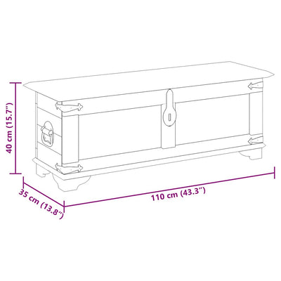 Säilytysarkku Irvin (karkea mangopuu)
