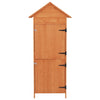 Ruskea puutarhan varastokaappi Remo 42,5x64x190cm