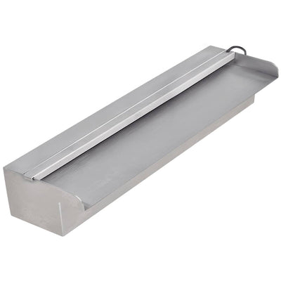 Suorakaide Uima-altaan Suihkulähde LED:llä Ruostumaton Teräs 45 cm