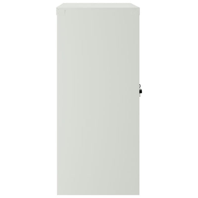 Toimistokaappi 2 ovella 90 cm harmaa metalli