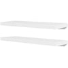 Valkoinen seinähylly kirjoille/dvd-levyille Mardari 2 kpl (mdf)
