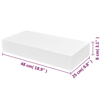 Seinähylly kirjoille/DVD-levyille 1 laatikko 2 kpl MDF valk.