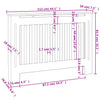 Valkoinen MDF Patterinsuojakaappi 112 cm