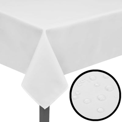 5 Pöytäliinaa Valkoinen 220 x 130 cm