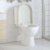 Valkoinen soft-close WC-istuin neliö