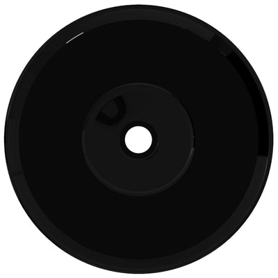 Keraaminen Kylpyhuoneen Pesuallas Musta Pyöreä