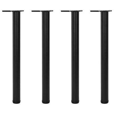 Musta korkeussäädettävää pöydän jalkaa Cublesan 710 mm (4)